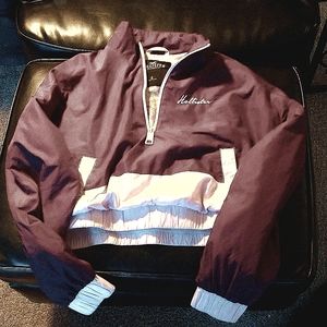 Hollister crop windbreaker